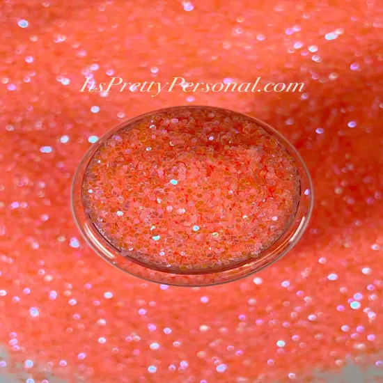 "Freedom Of Peach Chunky&rdquo; (Medium Cut)- Luminous Reflective Glitter Collection {4}
