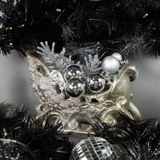 Northlight Christmas Sleigh Decoration - 9.75" - Champagne Gold {3}