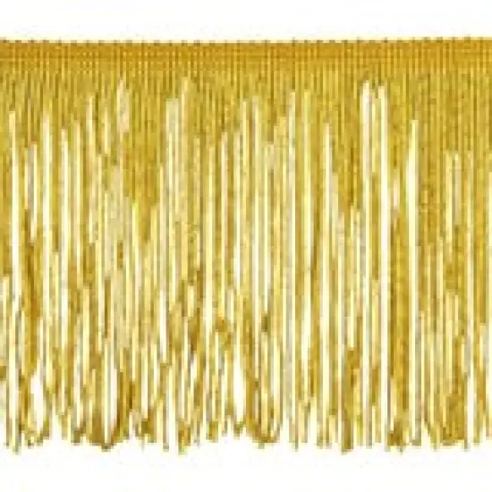 Belagio Chainette Fringe, 4" Wide, 10-Yard Bolt, Gold {1}