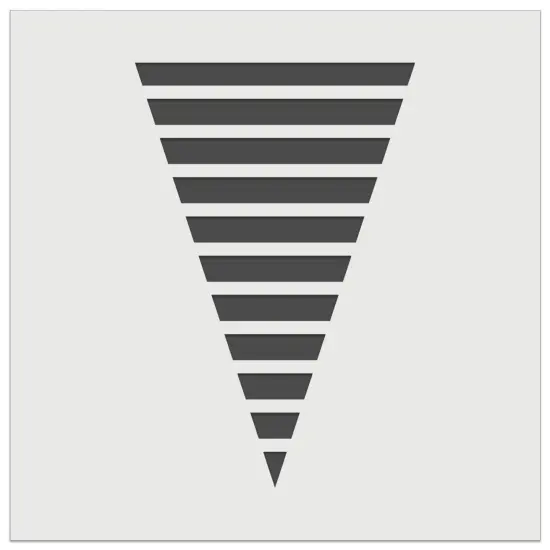 Thin Striped Pennant Wall Cookie DIY Craft Reusable Stencil {7}