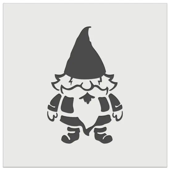 Whimsical Little Garden Gnome Wall Cookie DIY Craft Reusable Stencil {7}