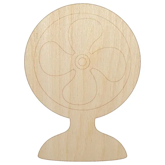Stay Cool Fan Unfinished Wood Shape Piece Cutout for DIY Craft Projects {7}