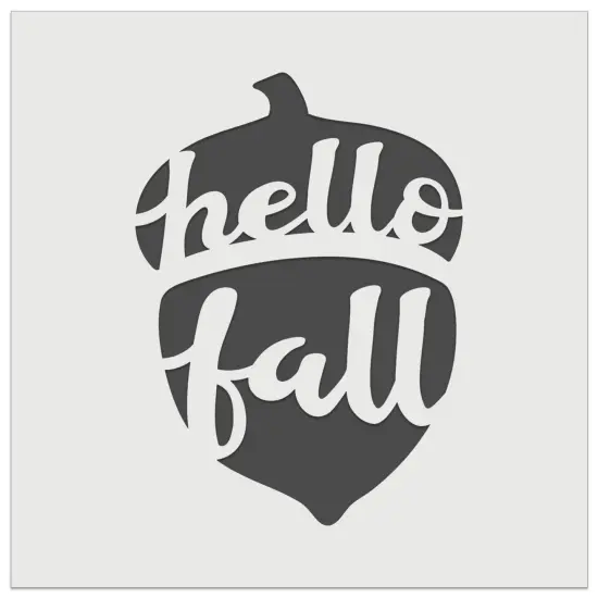 Hello Fall Acorn Wall Cookie DIY Craft Reusable Stencil {2}