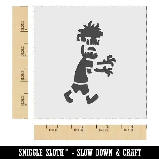 Cute Zombie Monster Undead Walking Halloween Wall Cookie DIY Craft Reusable Stencil {6}