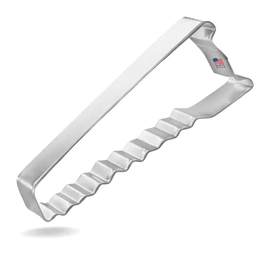 CookieCutter.Com Hand Saw Cookie Cutter 5.25 Inch &ndash;Tin Plated Steel Cookie Cutters &ndash; Made In The USA {1}