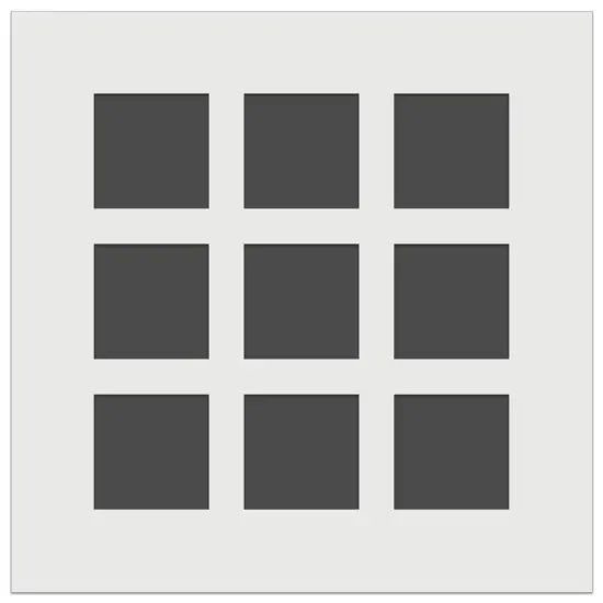 Squares Grid Wall Cookie DIY Craft Reusable Stencil {2}