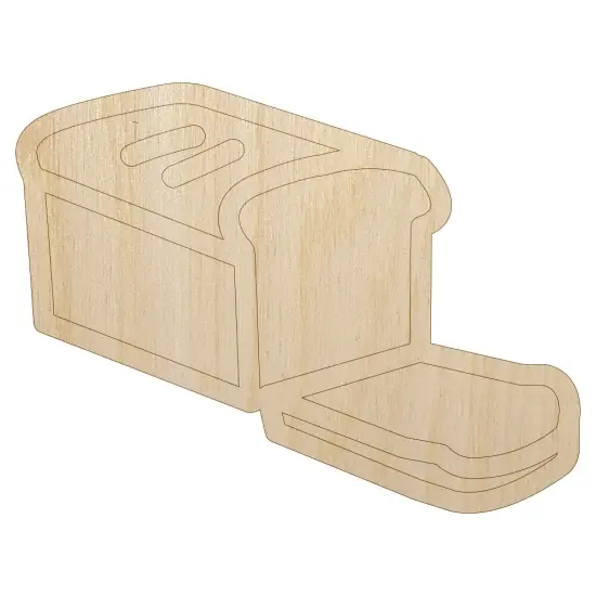 Sliced Loaf of Bread Unfinished Wood Shape Piece Cutout for DIY Craft Projects {7}