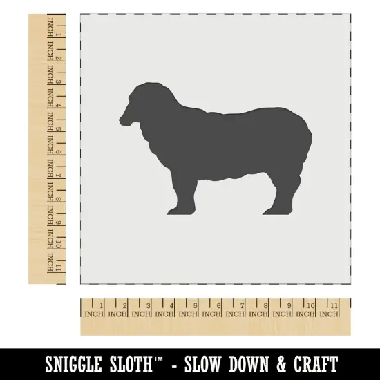 Sheep Standing Solid Wall Cookie DIY Craft Reusable Stencil {1}