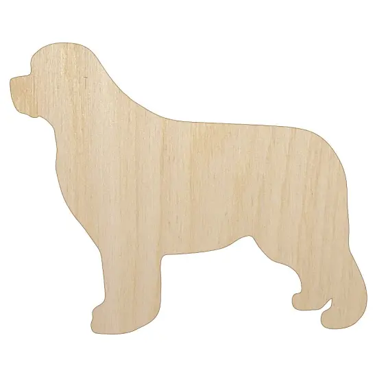 Newfoundland Dog Solid Unfinished Wood Shape Piece Cutout for DIY Craft Projects {1}