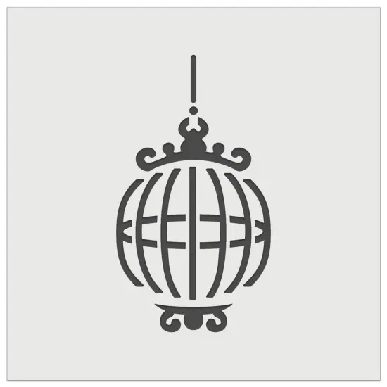Fancy Ornate Bird Cage Wall Cookie DIY Craft Reusable Stencil {7}
