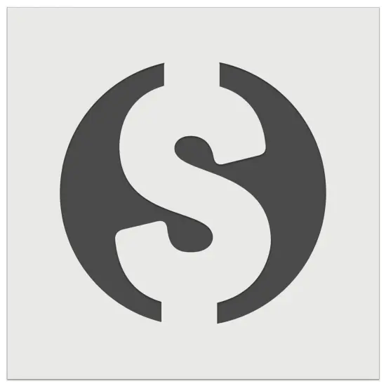 Dollar Sign Money in Circle Wall Cookie DIY Craft Reusable Stencil {2}