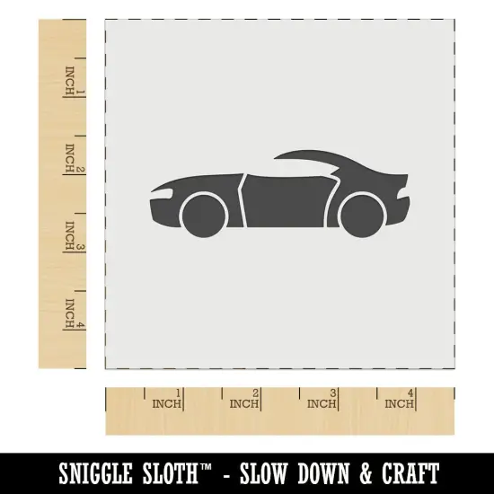 Sports Car Muscle Hot Rod Automobile Vehicle Wall Cookie DIY Craft Reusable Stencil {7}