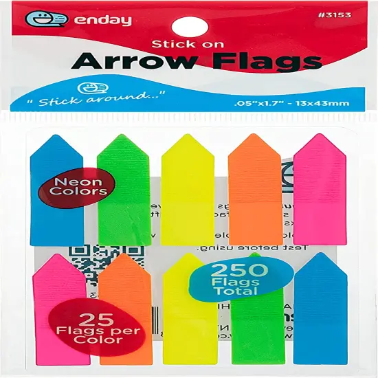 Enday Stick On Arrow Flags {1}
