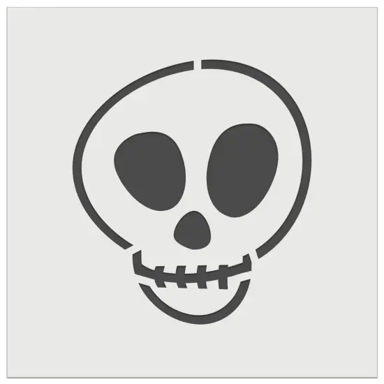 Skull Doodle Wall Cookie DIY Craft Reusable Stencil {7}