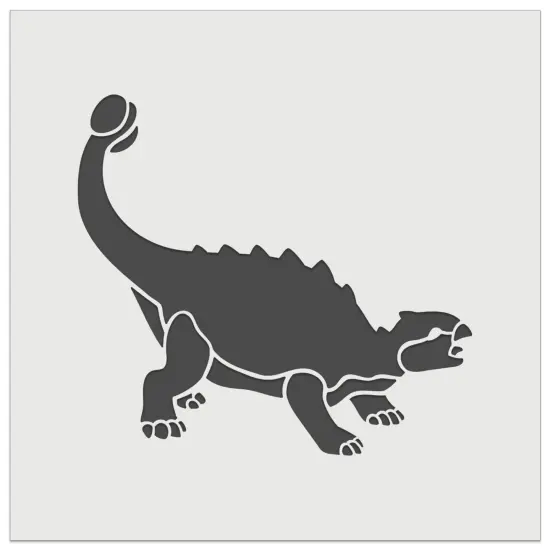 Ankylosaurus Dinosaur Wall Cookie DIY Craft Reusable Stencil {2}