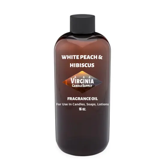 White Peach & Hibiscus Fragrance Oil (Our Version of the Brand Name) (16 oz Bottle) for Candle Making, Soap Making, Tart Making, Room Sprays, Lotions, Car Fresheners, Slime, Bath Bombs, Warmers&hellip; {1}