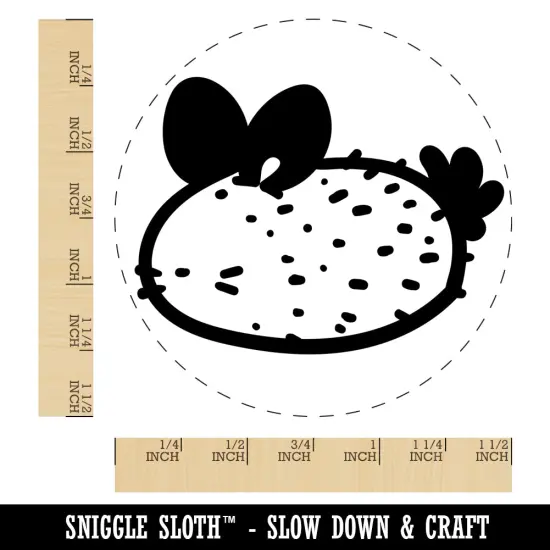 Kawaii Sea Bunny Slug Self-Inking Rubber Stamp for Stamping Crafting Planners Black {1}