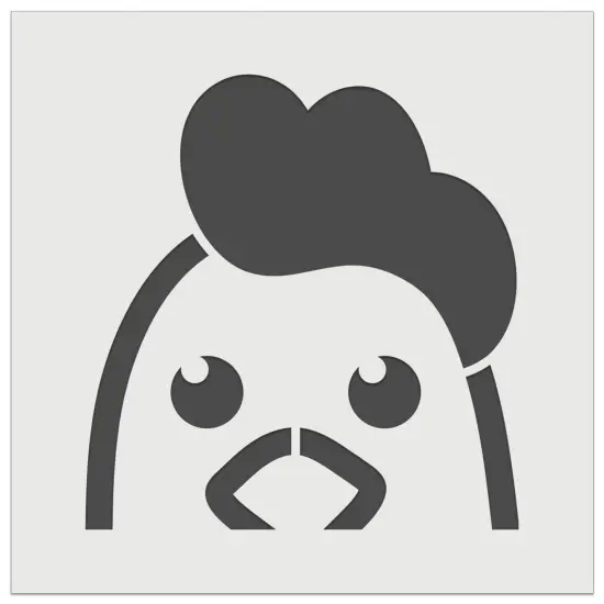 Peeking Chicken Wall Cookie DIY Craft Reusable Stencil {7}