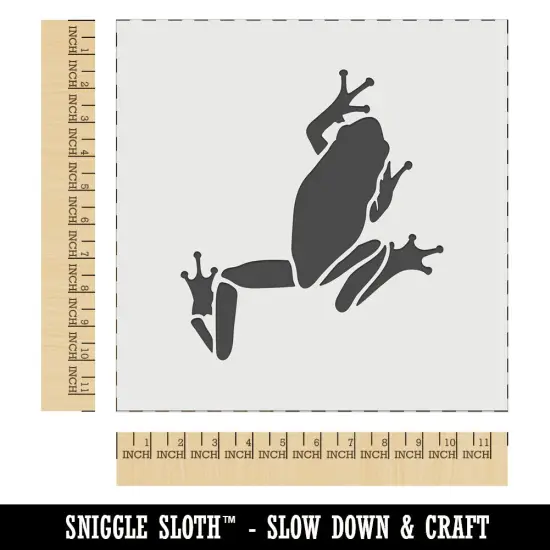 Climbing Tree Frog Wall Cookie DIY Craft Reusable Stencil {1}