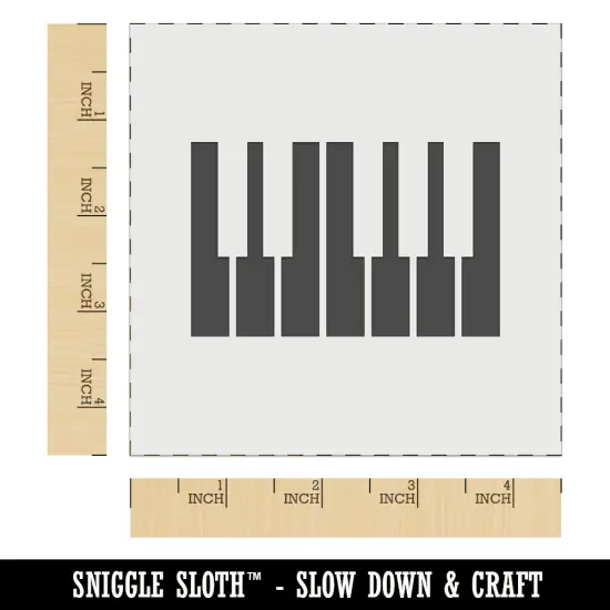 Piano Keys Octave Wall Cookie DIY Craft Reusable Stencil {7}