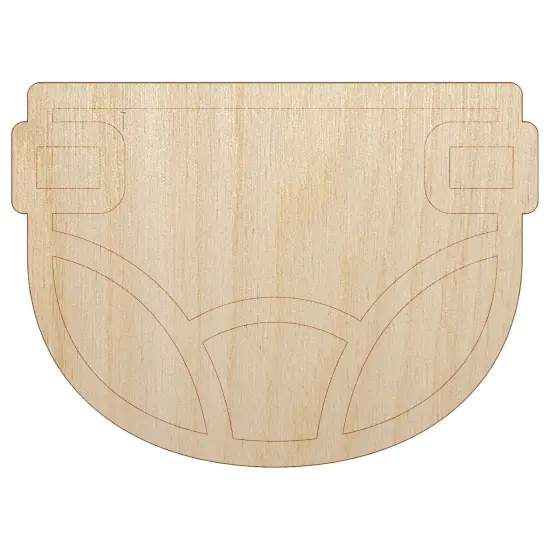 Baby Diaper Unfinished Wood Shape Piece Cutout for DIY Craft Projects {7}