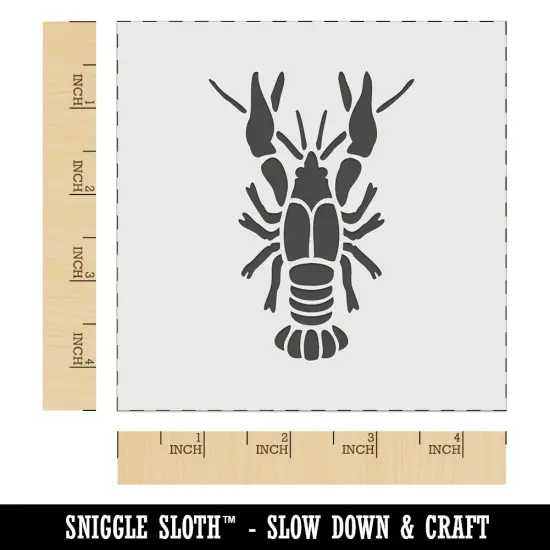 Crawdad Crayfish Mudbug Crustacean Wall Cookie DIY Craft Reusable Stencil {7}
