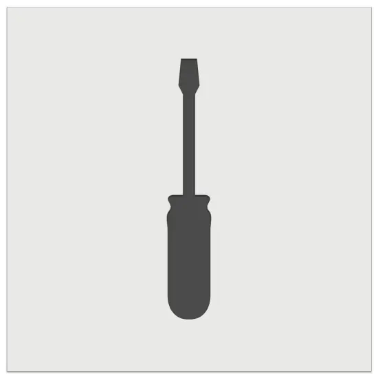 Screwdriver Silhouette Woodworking Tools Wall Cookie DIY Craft Reusable Stencil {2}