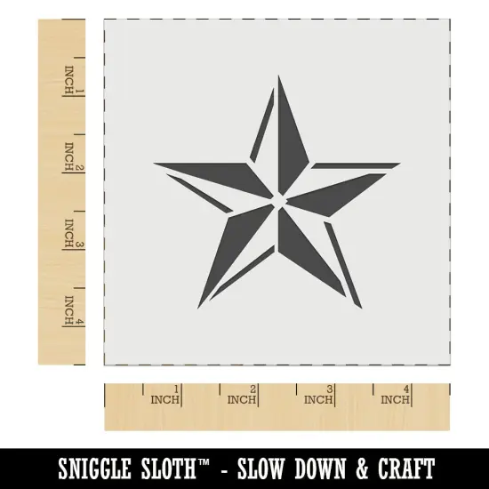 Nautical Star Wall Cookie DIY Craft Reusable Stencil {7}