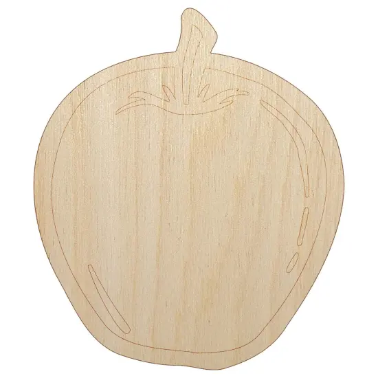 Juicy Apple Fruit Summer Harvest Teacher Unfinished Wood Shape Piece Cutout for DIY Craft Projects {7}