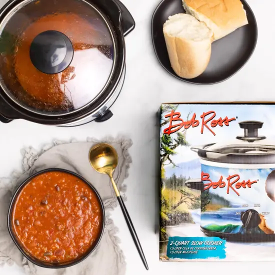 Uncanny Brands Bob Ross 2-Quart Slow Cooker {3}