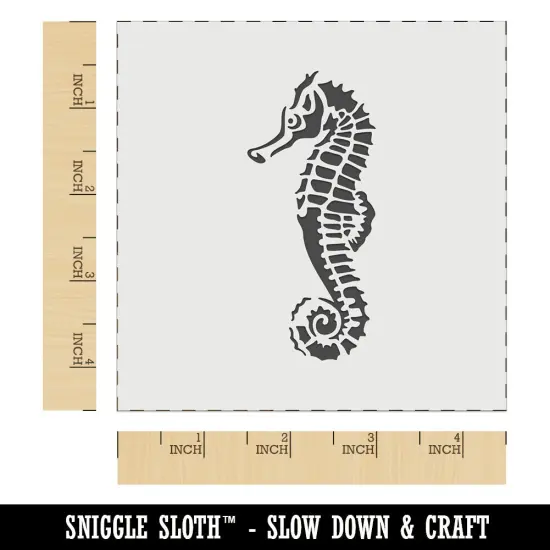 Thorny Seahorse Wall Cookie DIY Craft Reusable Stencil {7}