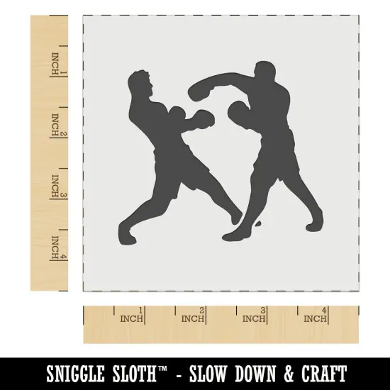 Boxers Boxing Fighting Punch Dodge Wall Cookie DIY Craft Reusable Stencil {6}