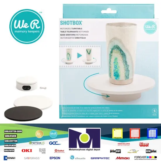 We R Memory Keepers - ShotBox Collection - Spin Video Shot TurnTable 6000185 {1}