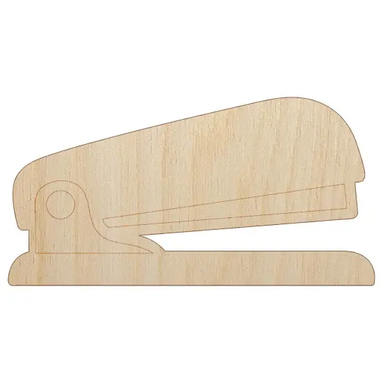 Stapler Office Supplies Unfinished Wood Shape Piece Cutout for DIY Craft Projects {7}
