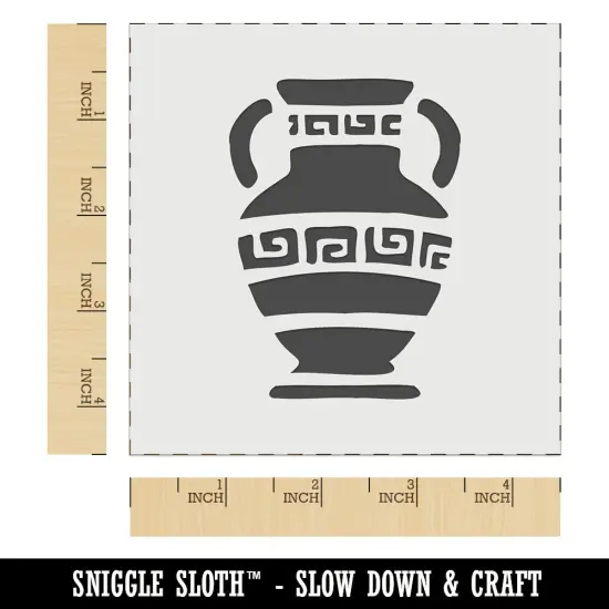 Ancient Greek Pottery Vase Wall Cookie DIY Craft Reusable Stencil {6}
