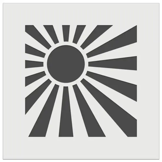 Shining Sun Rays Wall Cookie DIY Craft Reusable Stencil {2}