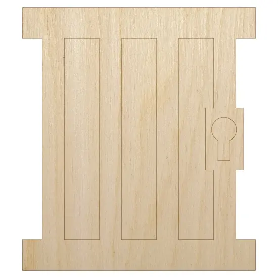 Jail Prison Police Law Enforcement Unfinished Wood Shape Piece Cutout for DIY Craft Projects {7}
