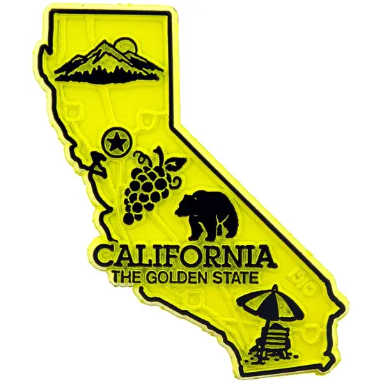 California Refrigerator Magnet 2" {1}