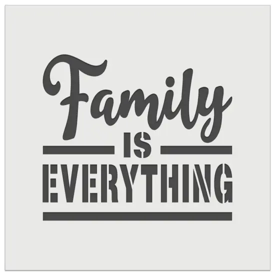Family is Everything Wall Cookie DIY Craft Reusable Stencil {7}