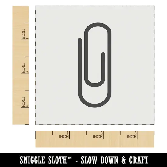 Paper Clip Symbol Wall Cookie DIY Craft Reusable Stencil {5}