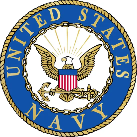 U.S. Navy Logo Refrigerator Magnet 3" {1}