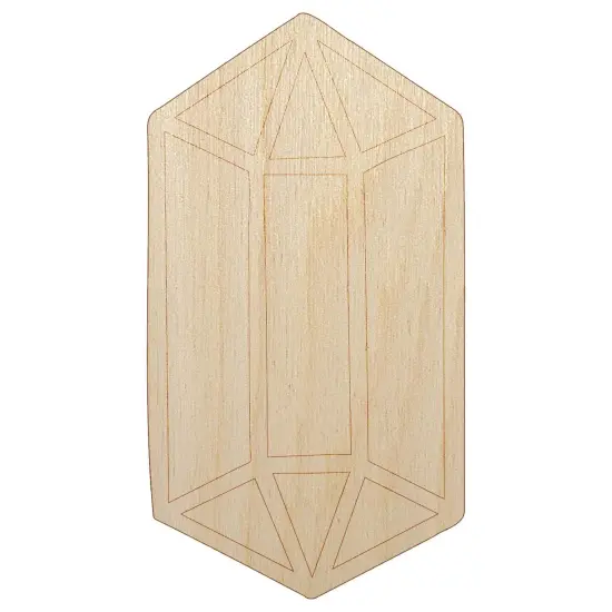 Hand Drawn Crystal Healing Meditation Roleplaying Game Unfinished Wood Shape Piece Cutout for DIY Craft Projects {7}