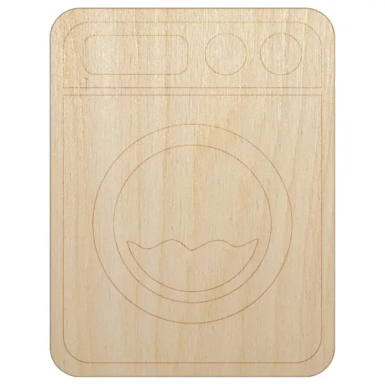Washing Machine Laundry Unfinished Wood Shape Piece Cutout for DIY Craft Projects {7}
