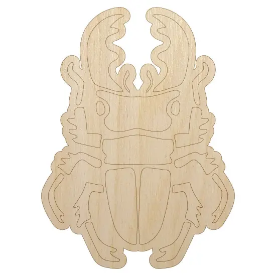 Stag Beetle Unfinished Wood Shape Piece Cutout for DIY Craft Projects {7}