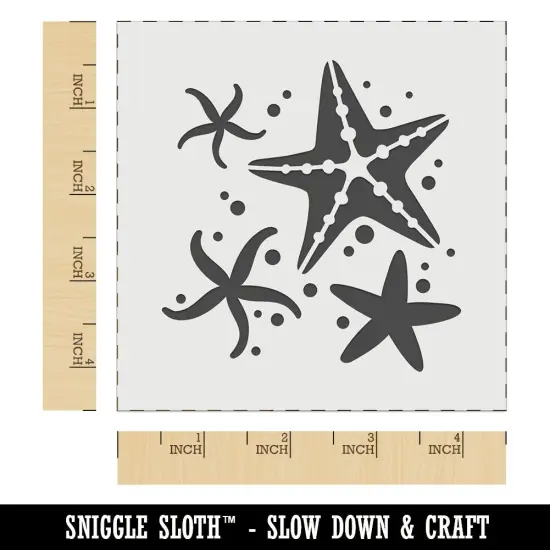 Ocean Starfish Sea Stars Wall Cookie DIY Craft Reusable Stencil {7}