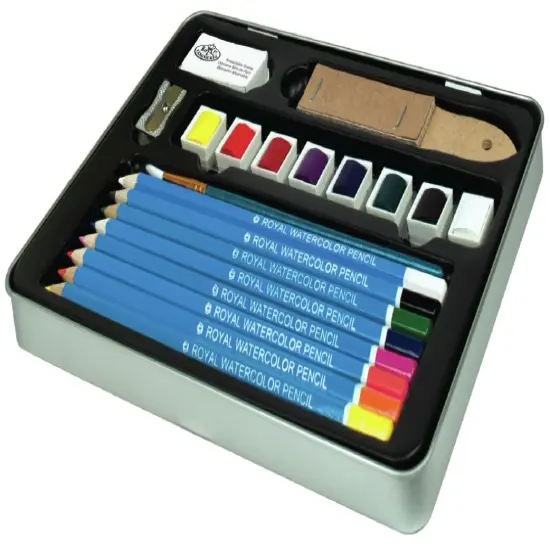 Royal & Langnickel(R) Watercolor Pencil Art Tin-Assorted Colors {2}