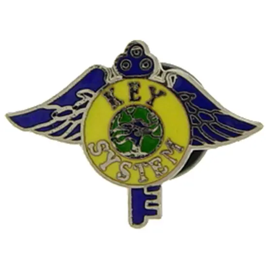 Key System Railroad Pin 1" {1}