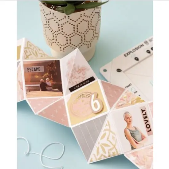 American Crafts We R Memory Keepers - Punch Board - Explosion 661264 {4}