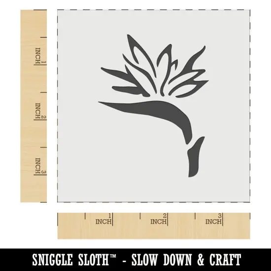 Bird of Paradise Tropical Flower Flora Wall Cookie DIY Craft Reusable Stencil {5}