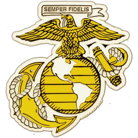 US Marine Corps. Logo Magnet Car Fridge Locker Decal (3") {1}